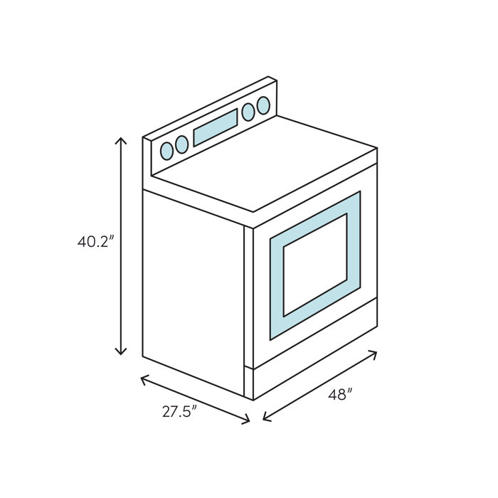 NXR Professional Ranges 48" 7.2 Cubic Feet Gas Freestanding Convection